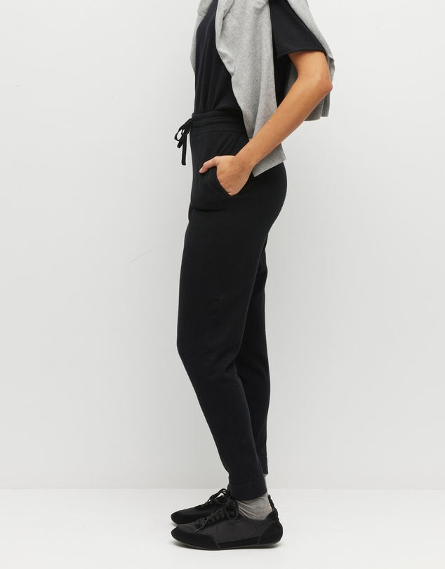 JH Lounge - JHL Slim Trackpant (Cotton Cashmere) Black