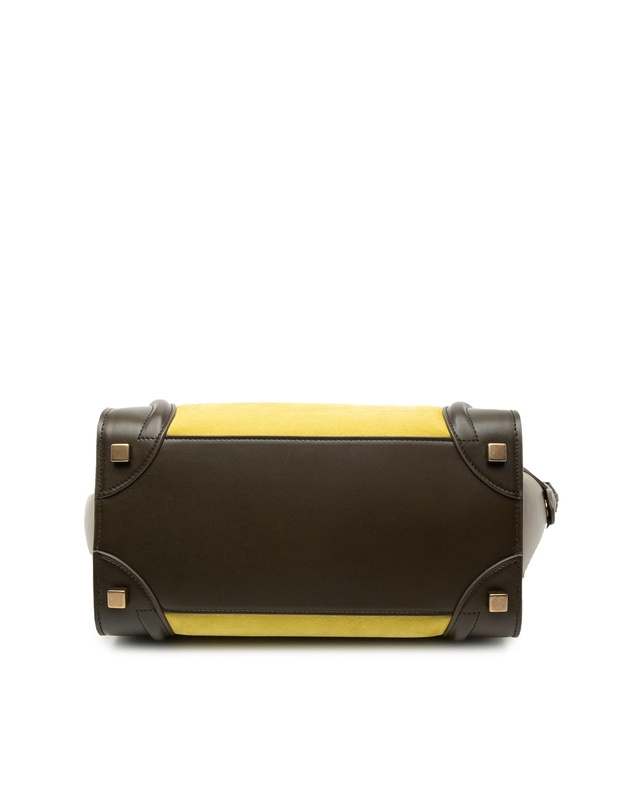 Pre-Loved by Azura Reborn - Pre-Loved Micro Tricolor Leather Luggage Tote