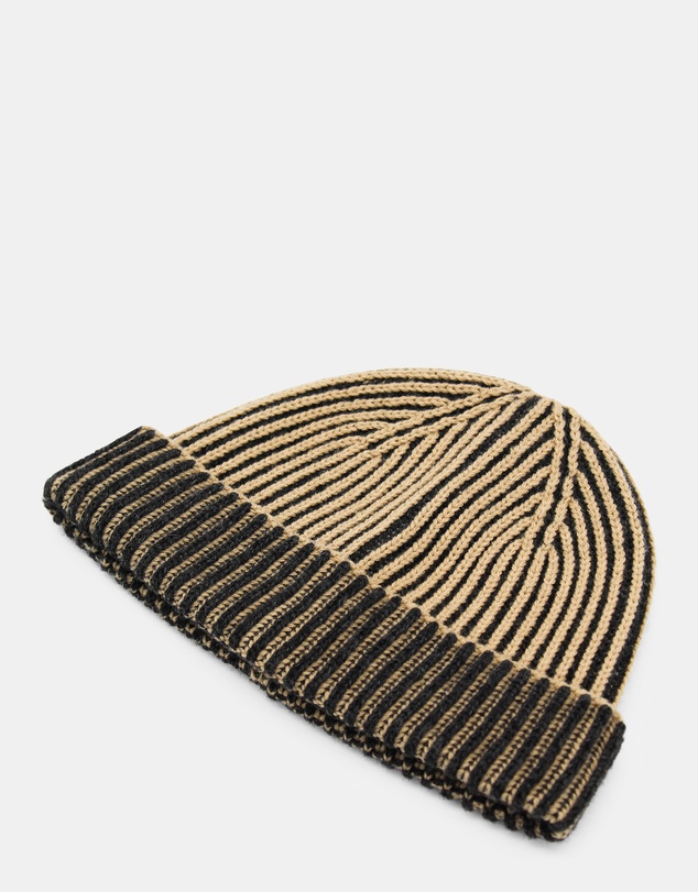Morgan & Taylor - Sarina Ribbed Knit Beanie in Black