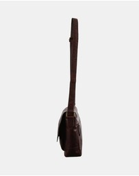 Pierre Cardin - Pierre Cardin Rustic Leather Computer/Messenger Bag
