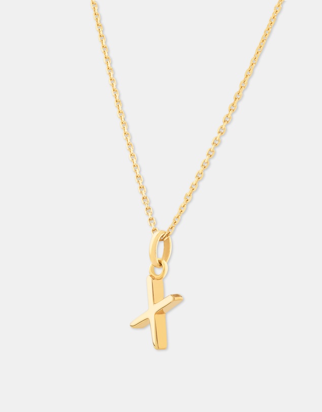 Michael Hill - X Initial Pendant in 10kt Yellow Gold