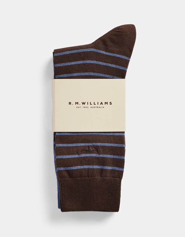 R.M.Williams - 2-Pack Nelson Stripe Socks