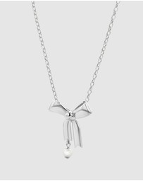 Karen Walker - Bow Necklace with 5.5cm Fresh Water Pearl 45cm