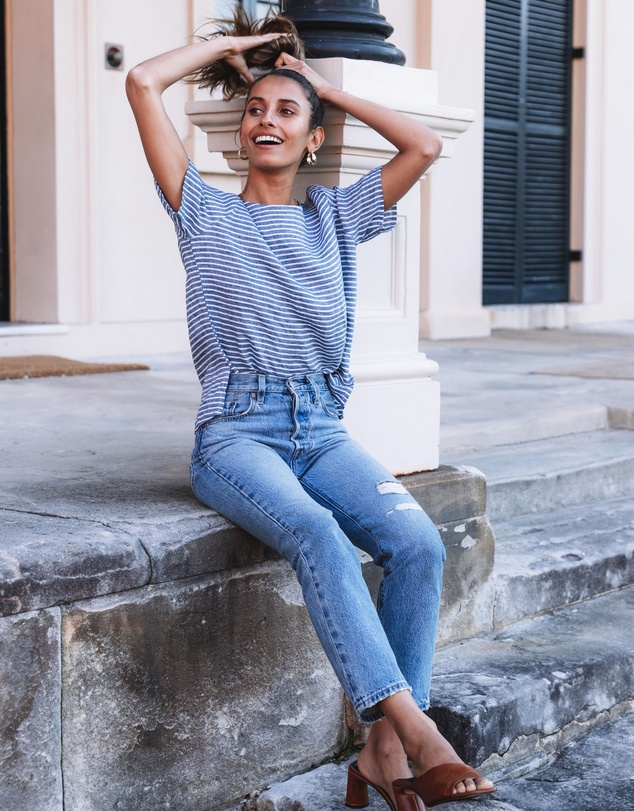 CAMIXA - Teena Linen T-shirt Top