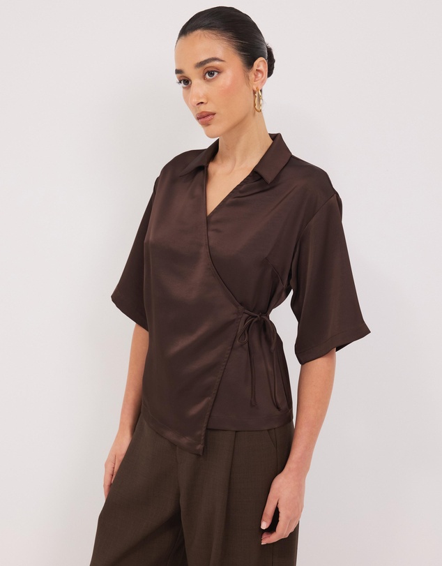 Calli - Easton Satin Shirt