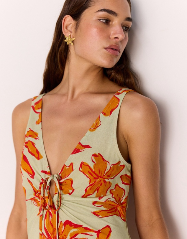 MINKPINK - Estelle Keyhole Midi Dress