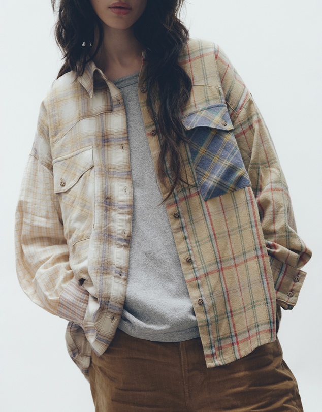THE TALES - Half n Half Teddy Western Shirt