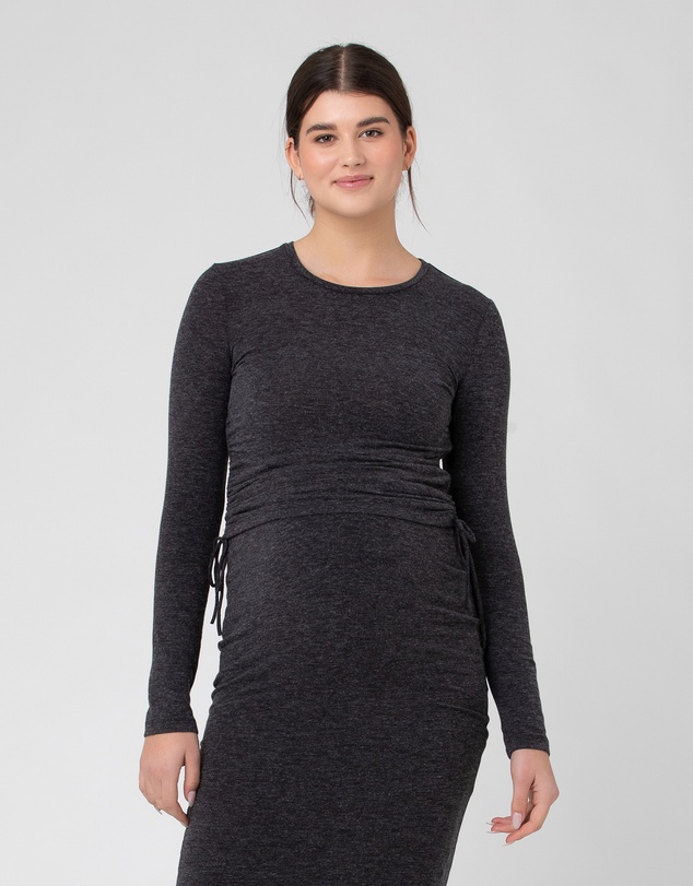 Ripe Maternity - Amber Ruched Long Sleeve Top