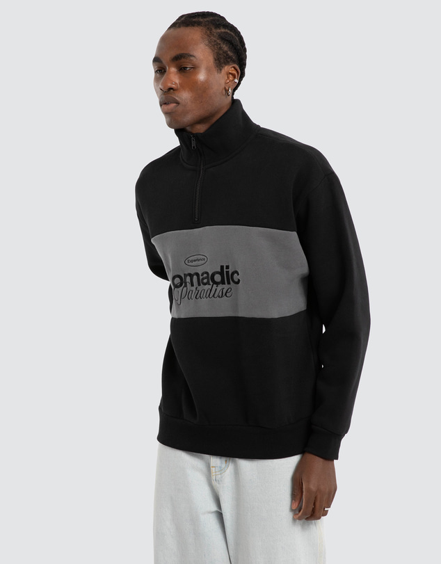 Nomadic Paradise - Wildlines 1/4 Zip Thru Sweater