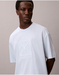 Calvin Klein - Relaxed Premium Interlock Emblem Logo T-Shirt