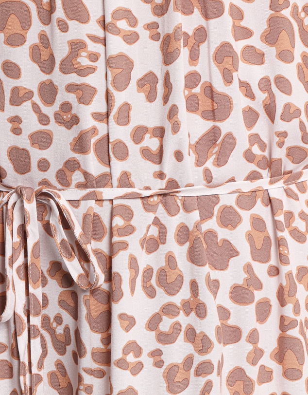 Petal & Pup - Rhody Off Shoulder Maxi Dress - White Leopard