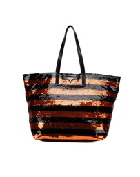 Pre-Loved by Azura Reborn - Pre-Loved Satin Sequin Stripes Tote