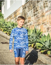 Bluesalt Beachwear - Hawaiian Palms Swim Jammer Pants - Teens
