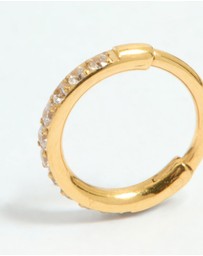 Lovisa - Gold Plated Surgical Steel Cubic Zirconia Micro Clicker