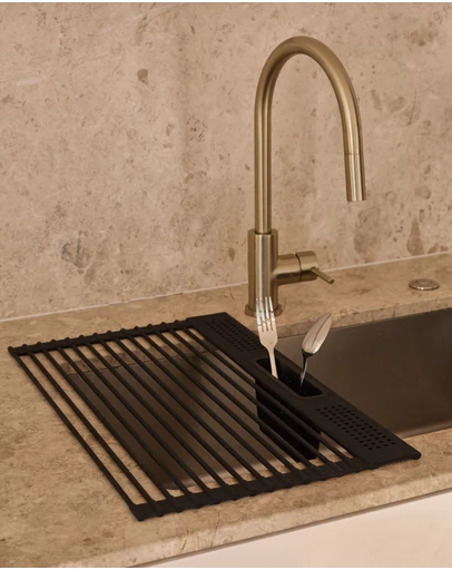 DESIGNSTUFF - DRIP Folding Dish Rack w/ Cutlery Holder