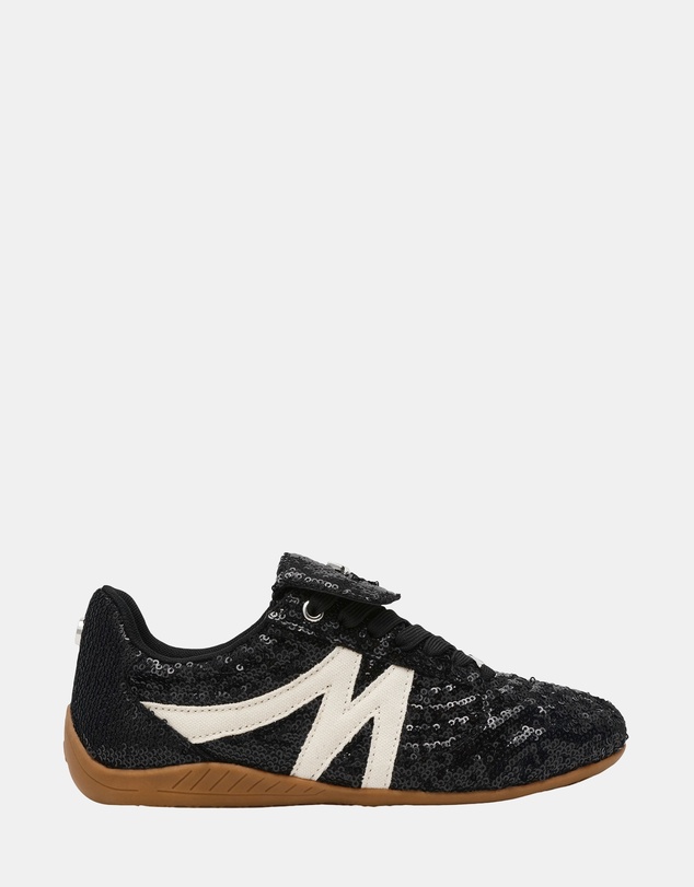 Steve Madden - Freekick Black Sequin Sneakers
