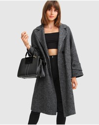 Belle & Bloom - Rumour Has It Oversized Wool Blend Coat