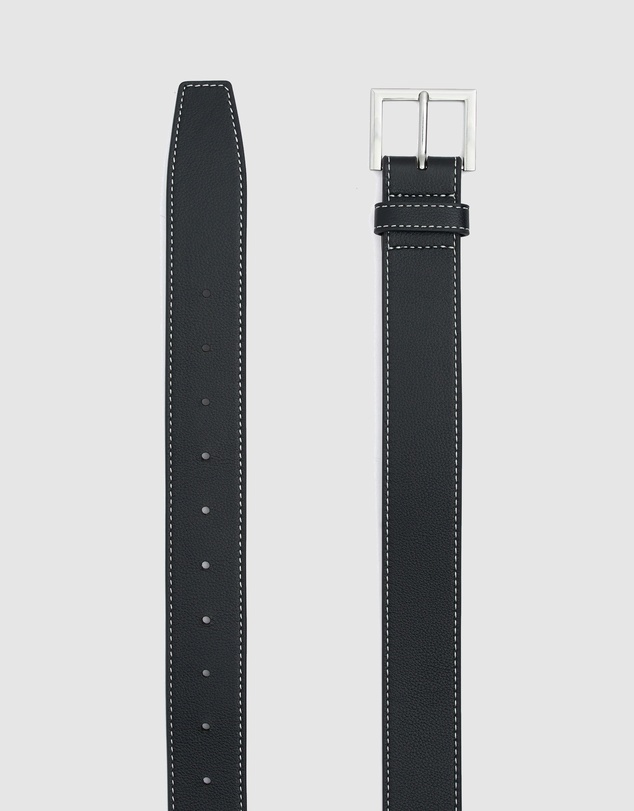 Nakedvice - The Carrie Black Topstitch Belt