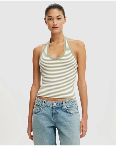 Cotton On - Everyday Smooth Scoop Halter Top