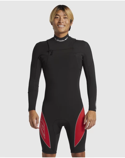 Quiksilver - Mens 2/2mm Mercury Chest Zip Long Sleeves Springsuit