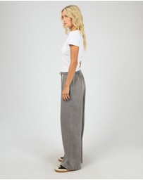 All About Eve - Aae Vintage Wide Leg Trackpant Charcoal
