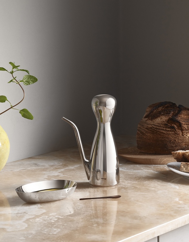 Georg Jensen - Alfredo Oil Can and Kitchen Roll Holder