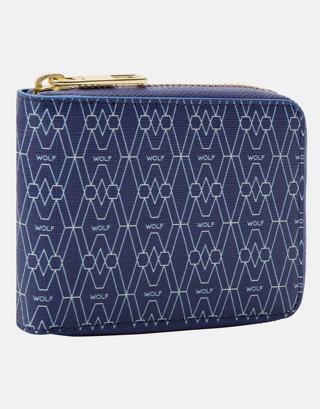 Wolf - Wolf Signature Range Zip Around Wallet Blue
