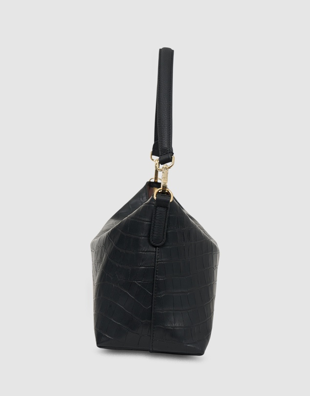SABEN - Claudia Shoulder Bag Black Croc
