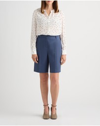 David Lawrence - Chaya Linen Blend Shorts