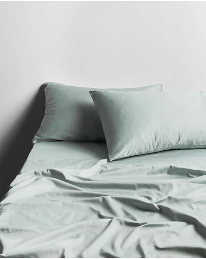 Aura Home - Halo Organic Sateen Sheet Set