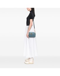 Pre-Loved by Azura Reborn - Pre-Loved Small GG Marmont Matelasse Denim Pearly Crossbody