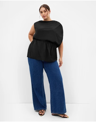 City Chic - Ariel Asymmetrical Top