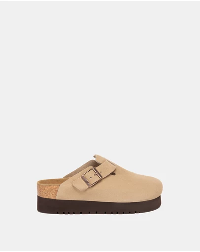 EVERAU - Australian Shepherd Ugg Berrin Platform Cow Suede Upper Loafer Oxfords Flats