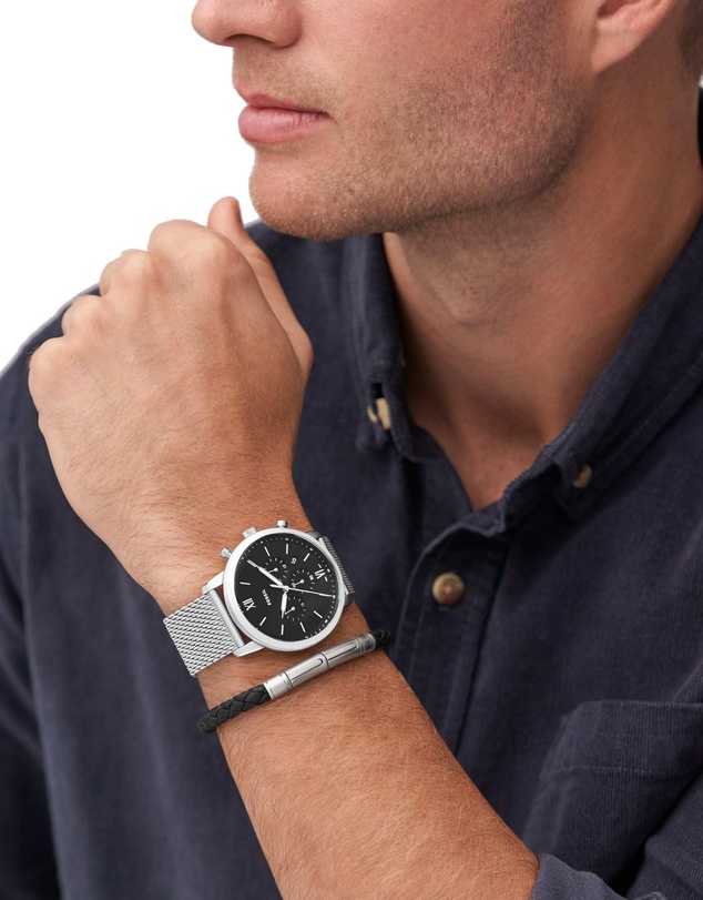 Fossil - Neutra Silver Tone Chronograph Watch