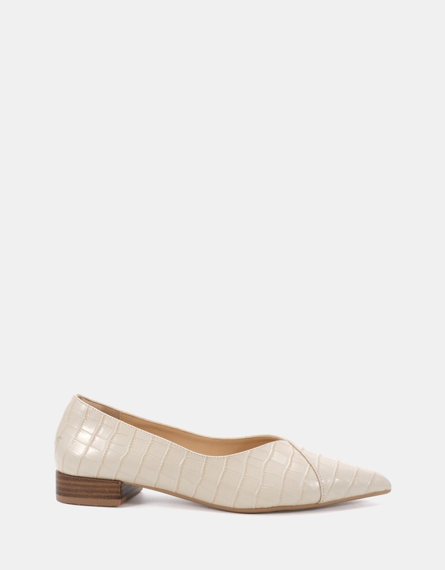 Clarks - Corrine Cream Croc