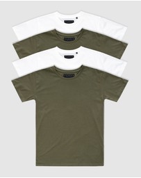 Xander - 4-Pack Blanc Tee