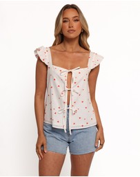 Petal & Pup - Elsie Top - Ditsy Heart
