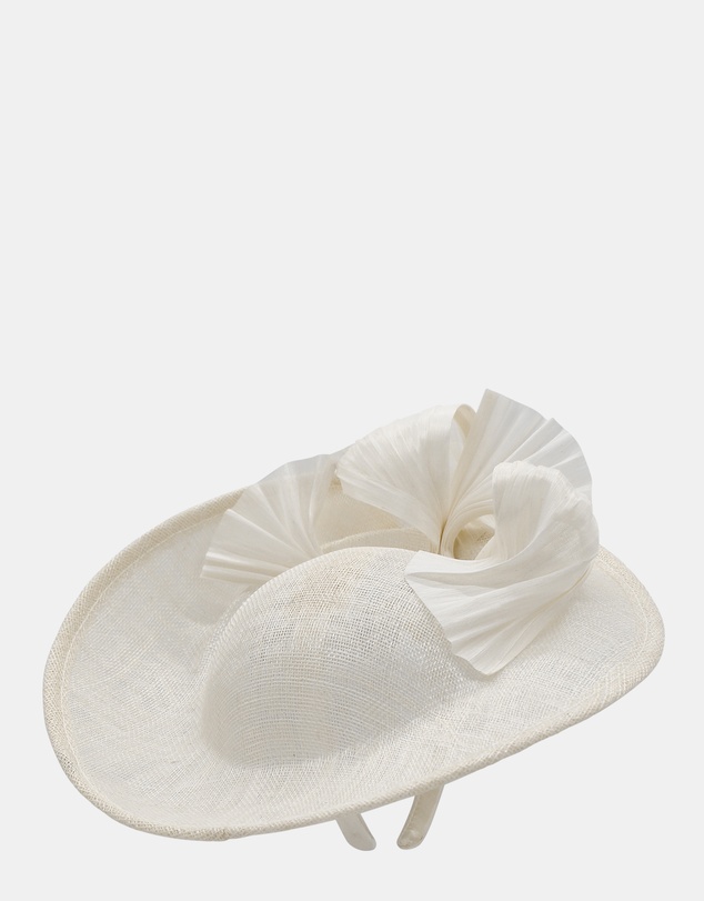 Morgan & Taylor - Yumi Fascinator in Ivory White