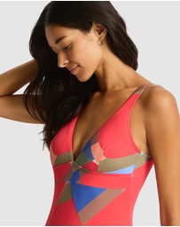Sea Level Australia - Santora Scoop Back Panel Line One Piece