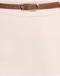 Petal & Pup - Ceres Belted Wide Leg Pant - Stone