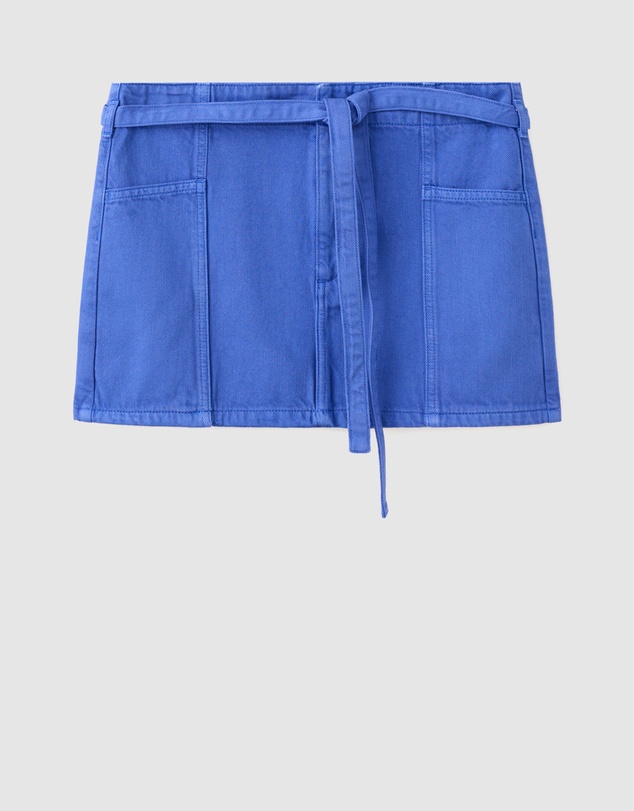 M.N.G - Denim Skirt with Belt