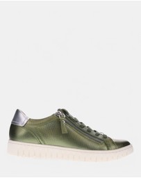 Mia Vita - Luna Zip Casual Sneaker - Green