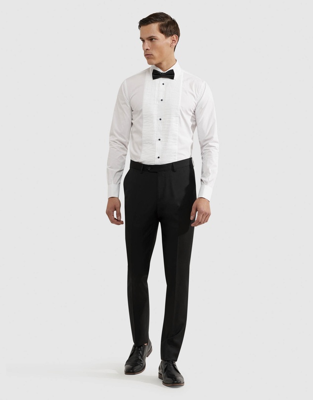 Oxford - Dinner Shirt With Front Pleats