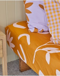 Mosey Me - Floral Dreams Fitted Sheet - Tan