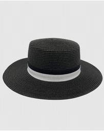 Jacaru - Jacaru 1882 Boater Hat Black