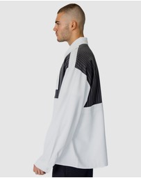 Justin Cassin - Tatum Pinstripe Block Shirt