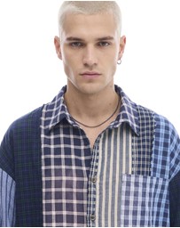 THE TALES - The Tales Patchwork Check Stripe Shirt