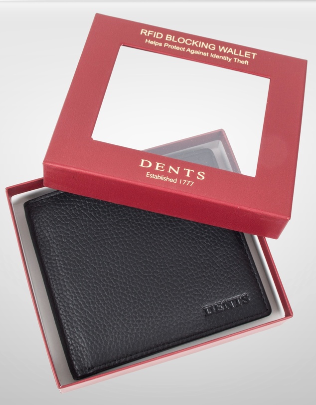 DENTS - RFID Pebble Grain Leather Billfold Wallet