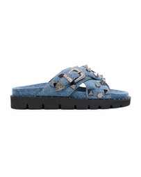 ONE TEASPOON - Studded Denim Iggy Slides