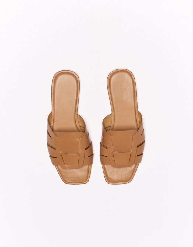 Walnut Melbourne - Agnes Leather Slide